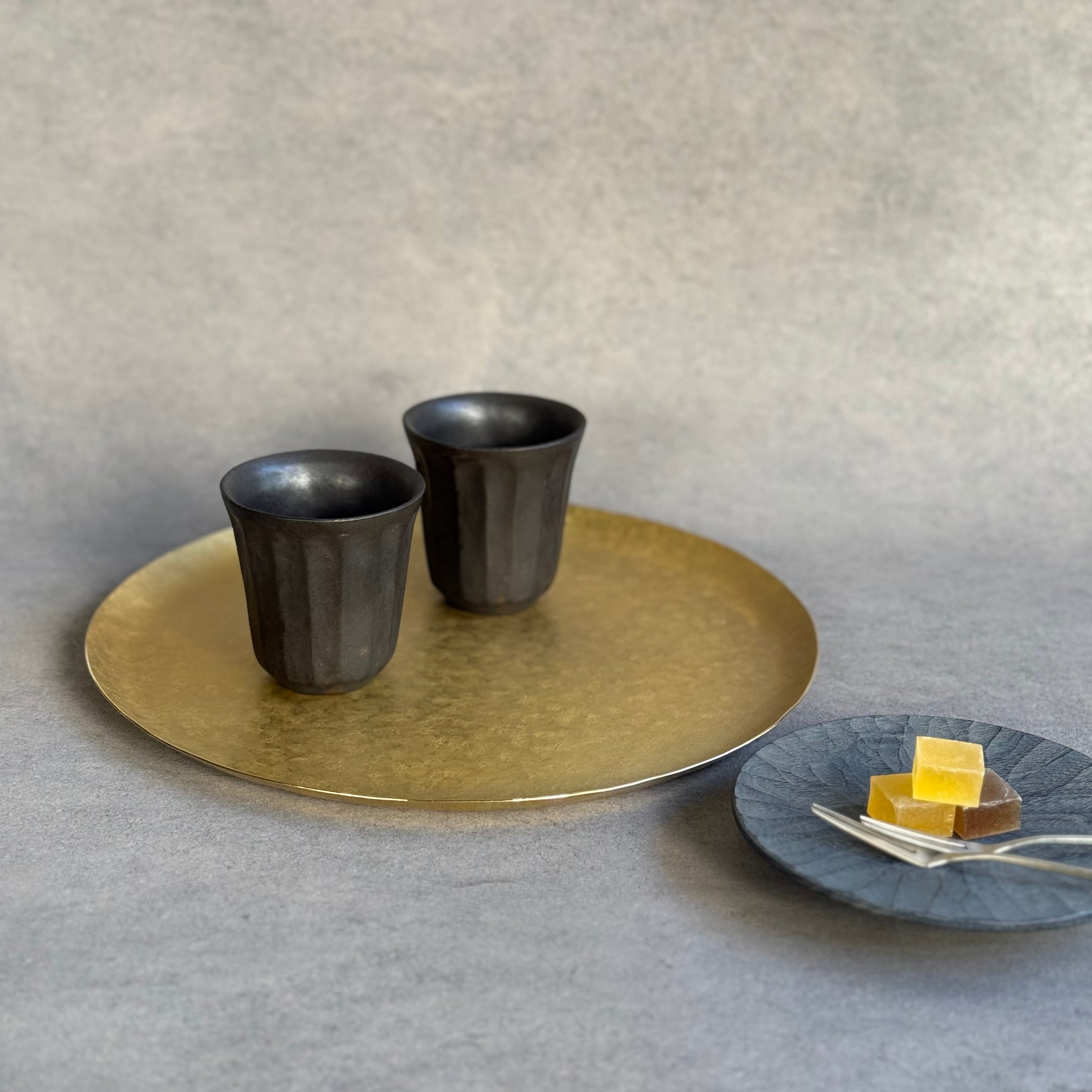 奥澤華 大皿 (真鍮) | gallery 一白