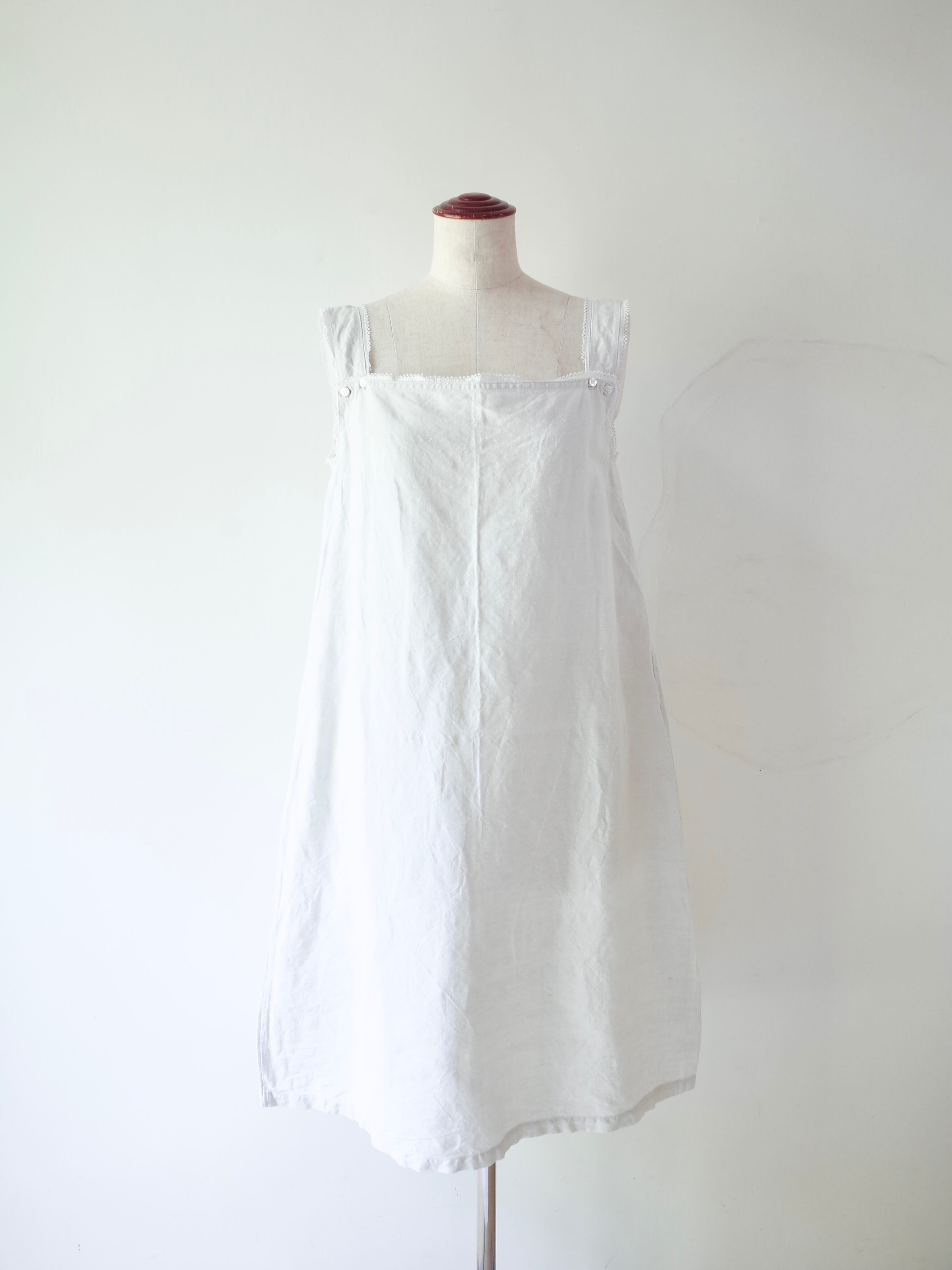 European Vintage Linen Chemise Dress