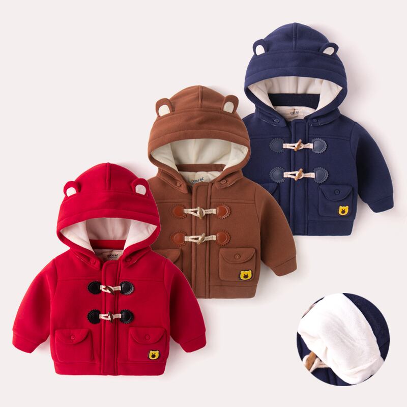 ベビー冬プラスベルベットジャケット、赤ちゃんeignファッションジャケット、秋と冬の冬の服 Duduベイビー76049417009
