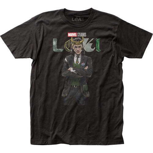 マーベル Tシャツ Marvel Studios Disney Plus Loki Vote For Me Black T-Shirt
