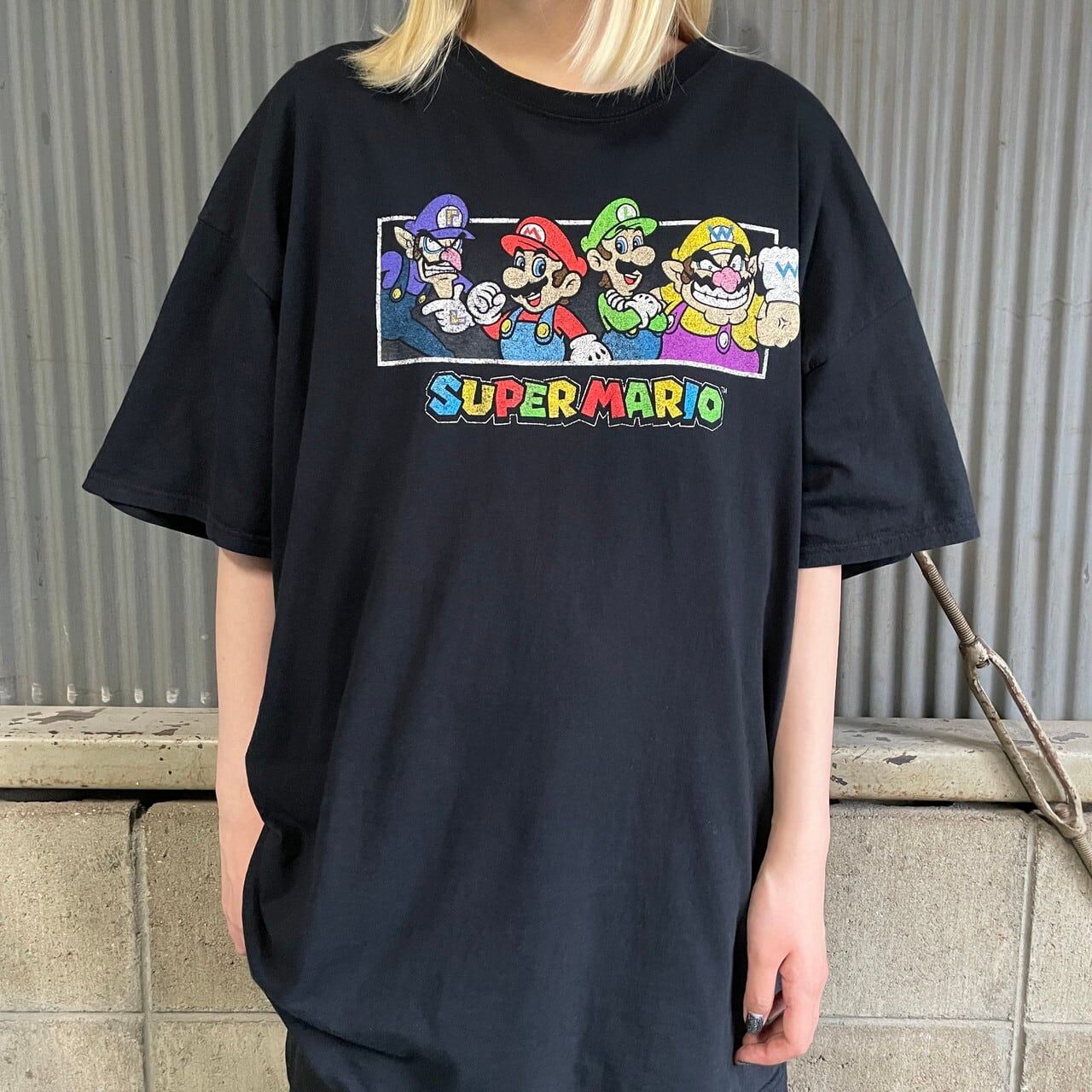 Super Mario スーパーマリオ ロングTシャツ Lサイズ