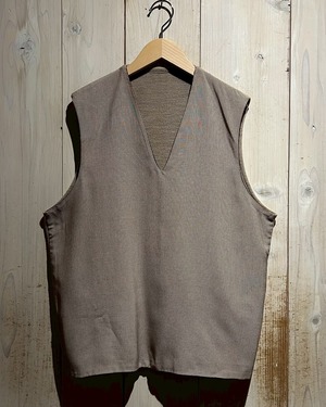 【a.k.a.C.a.k.a vintage】50's “Catalina”“Reversible” Gabardine Switching Vintage Knit Vest