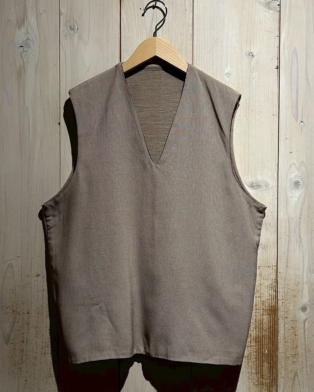 【a.k.a.C.a.k.a vintage】50's “Catalina”“Reversible” Gabardine Switching Vintage Knit Vest