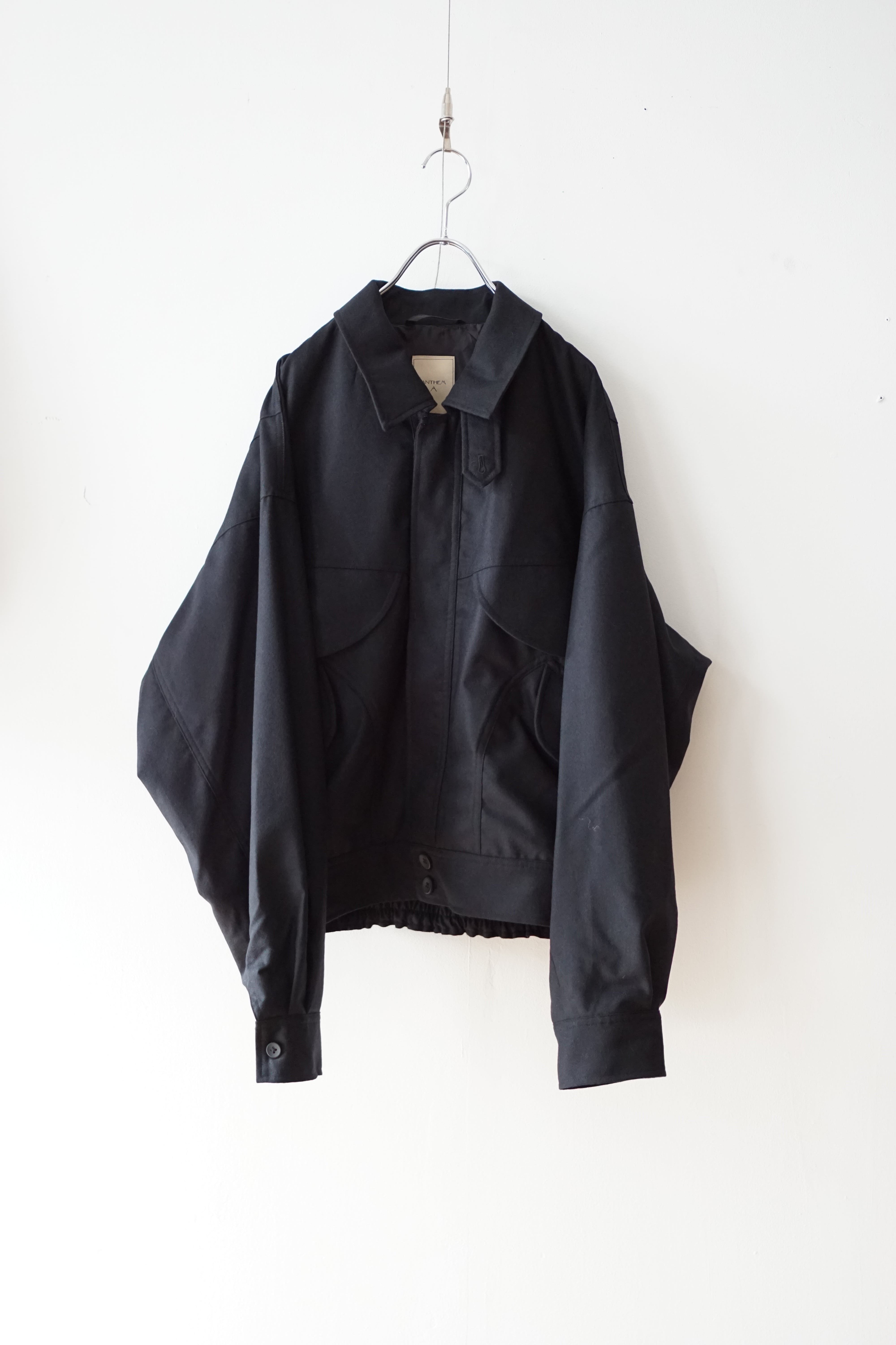 ANTHEM A -WOOL CASHMERE POPLIN MELTON POCKET BLOUSON- / A26AW0277B / アンセムエー ウールカシミア ポプリンメルトン ブルゾン