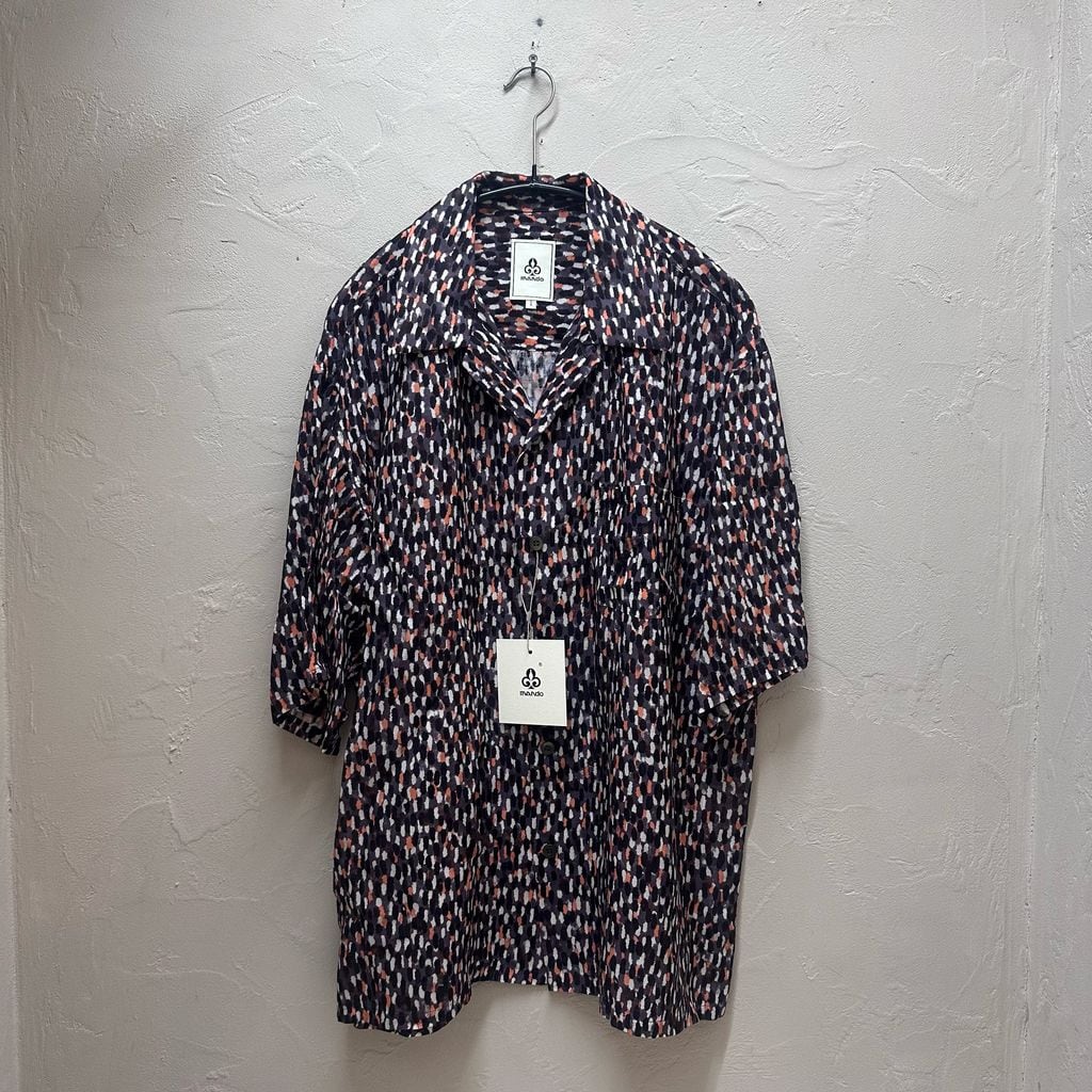 MANDO マンド Printed Open Collar Shirt 半袖シャツ 26295-003 マルチ