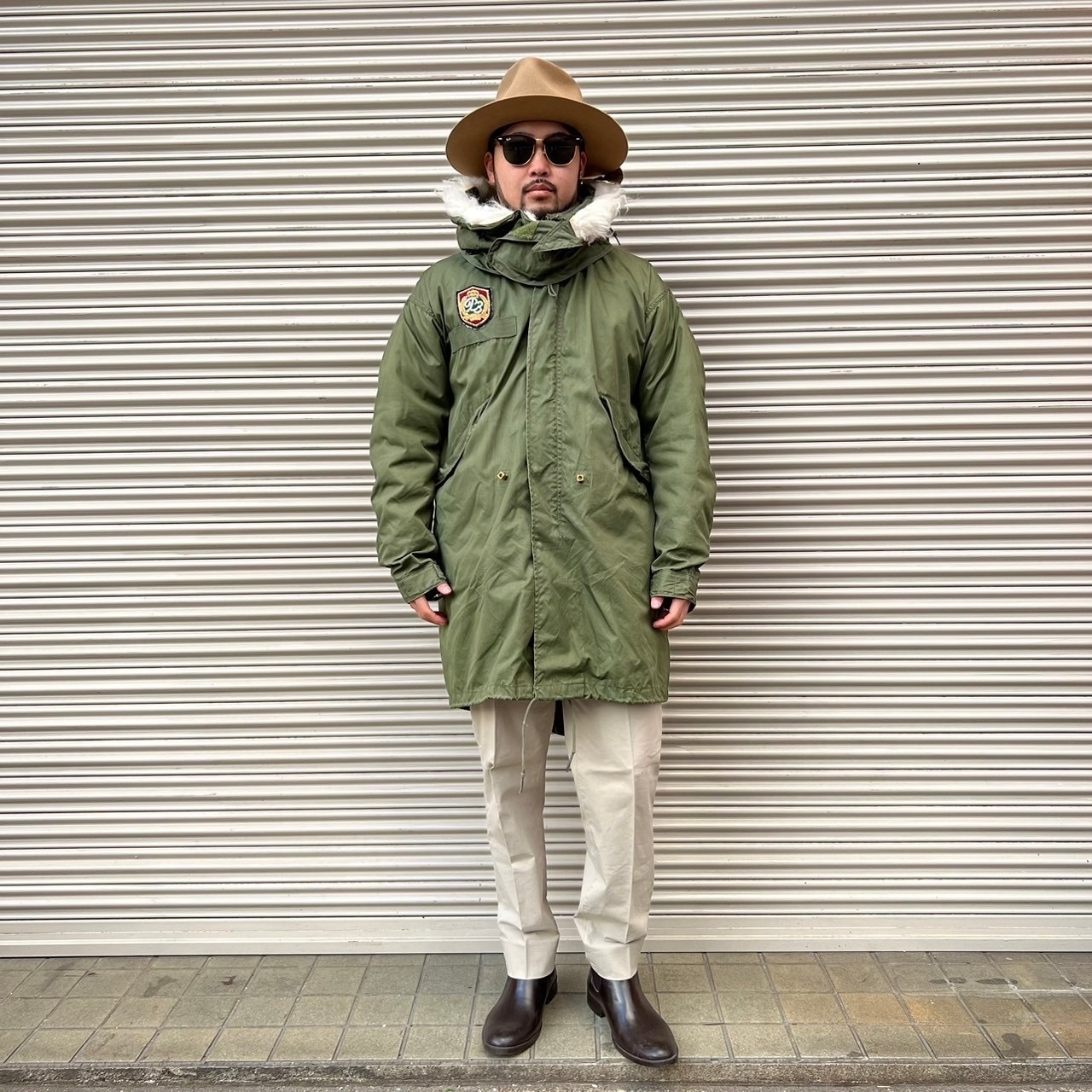 Sサイズ 70s 完品 米軍 実物 US ARMY M-65 フィッシュテール パーカー  