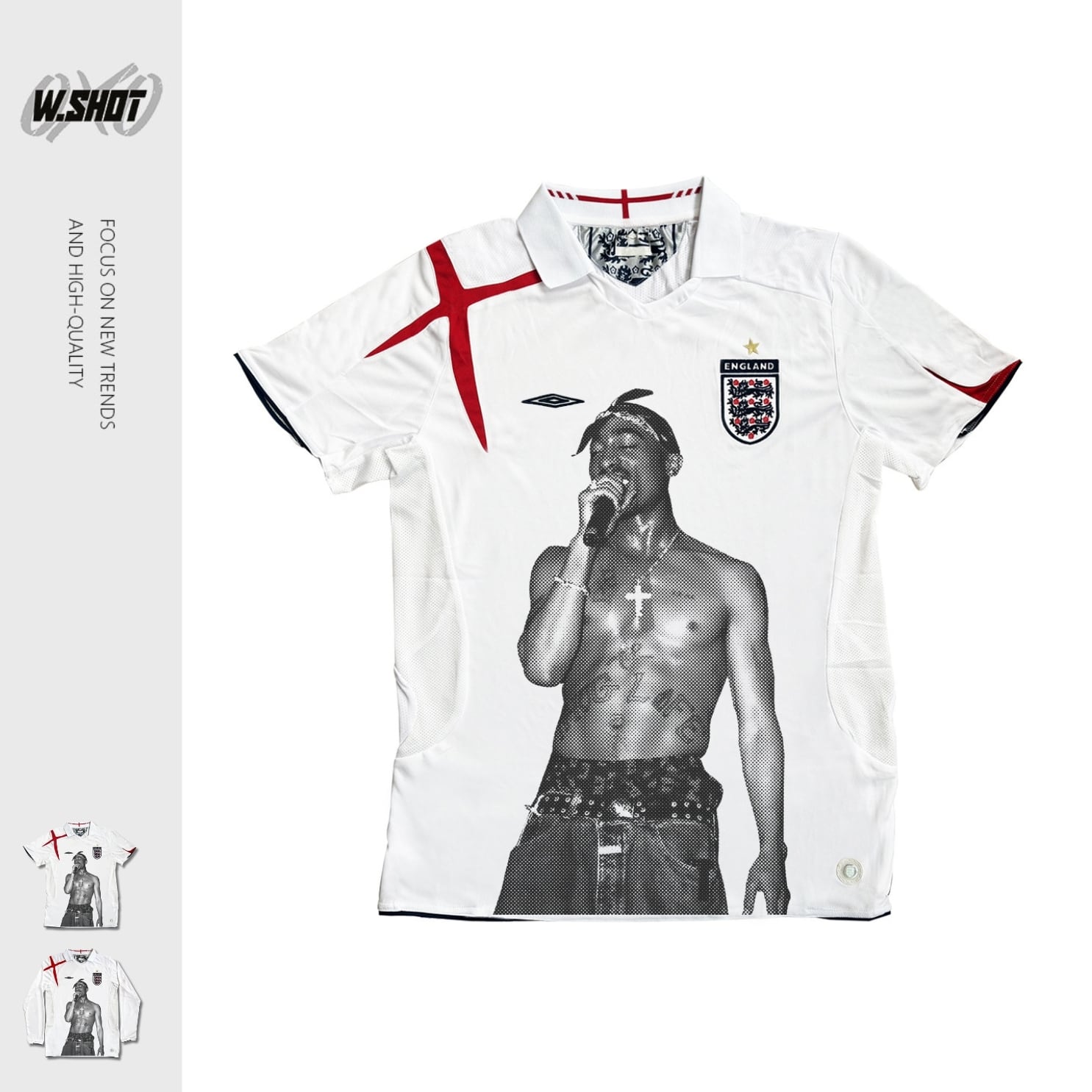 VINTAGE ストリート 2PC サッカーTシャツ T2066 | wshot