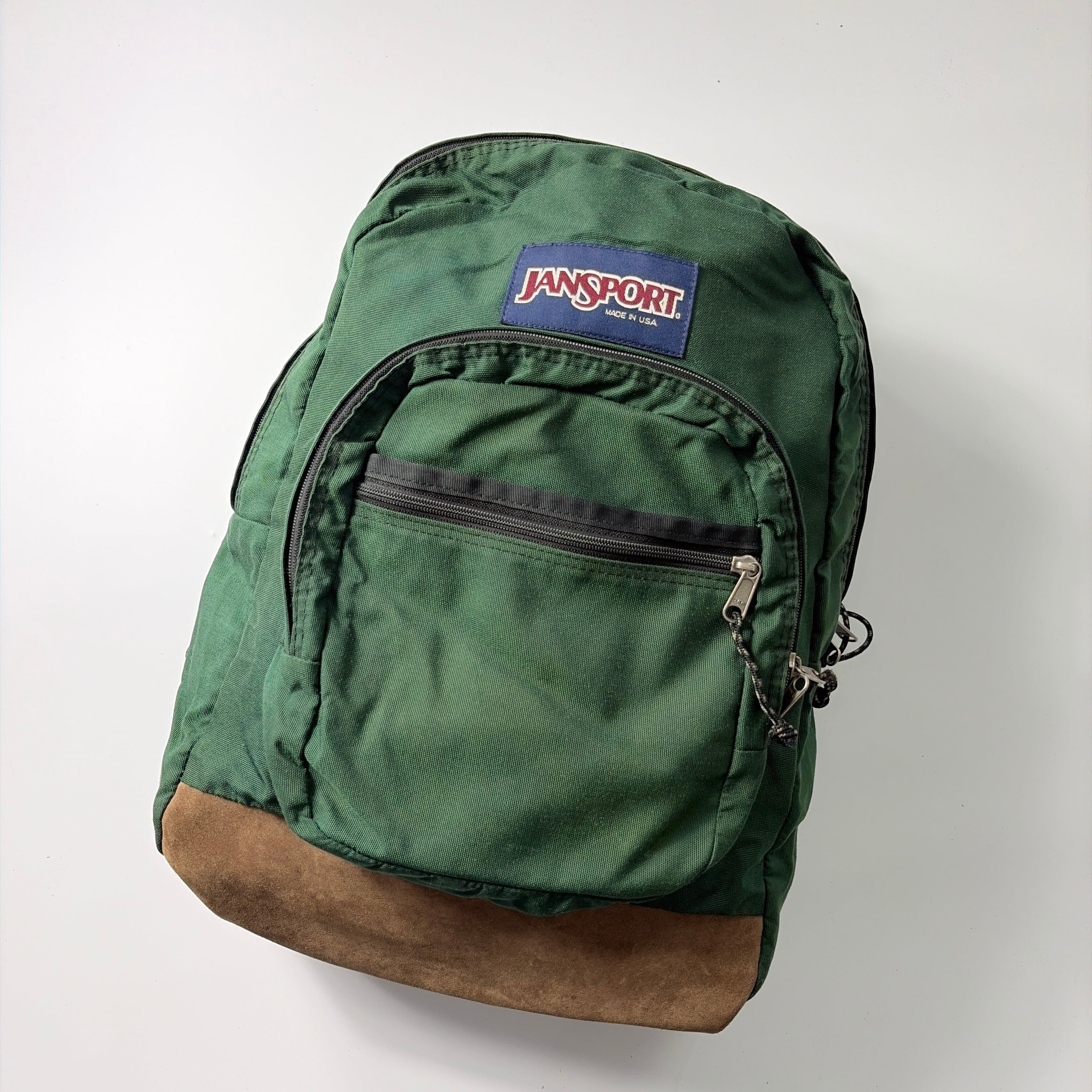 90s JANSPORT Leather backpack made in usa