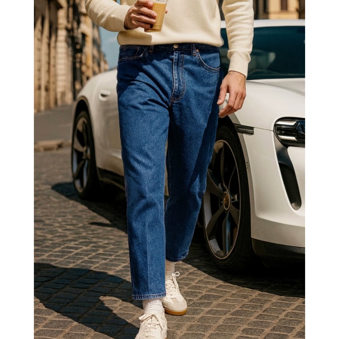 アメリカン 9部丈ストレートデニム S2274