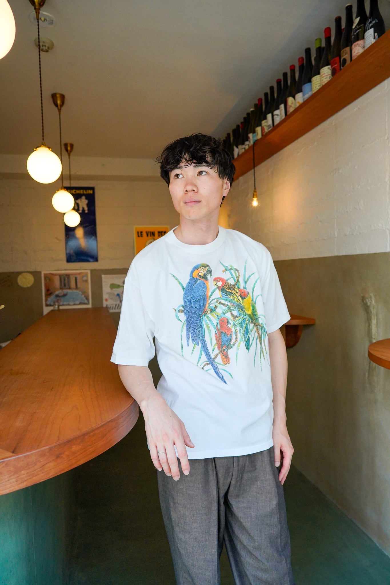 【1990s】"Passport Promotion Classic" Parrot & Parakeet Animal T-shirts / 6-110