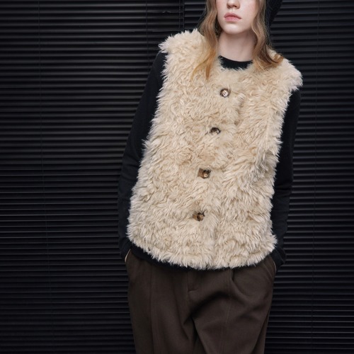 リバーシブルファーベスト ・20290