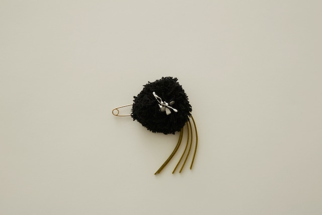 〈 eLfin Folk 24SS 〉 Ceremony Flower corsage / elf-111A18 / コサージュ / black /