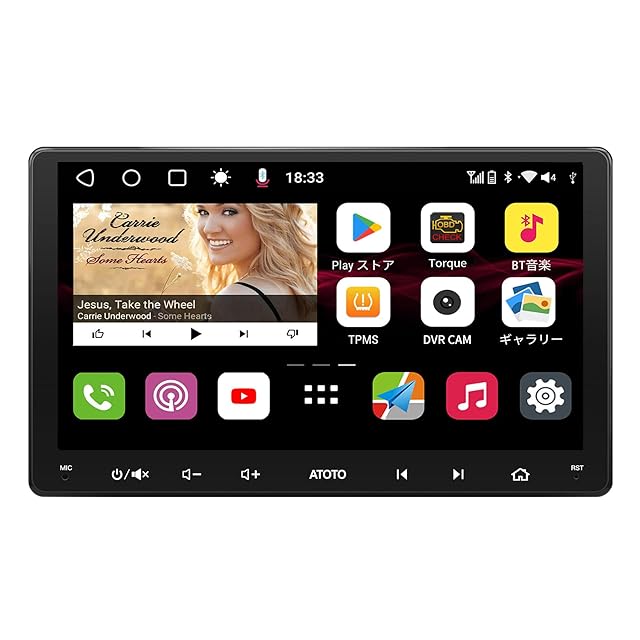 FOXPARK ディスプレイオーディオ ワイヤレスCarplay&Android Auto