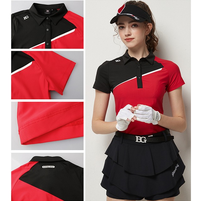 バイカラー　半袖Tシャツ　トップス