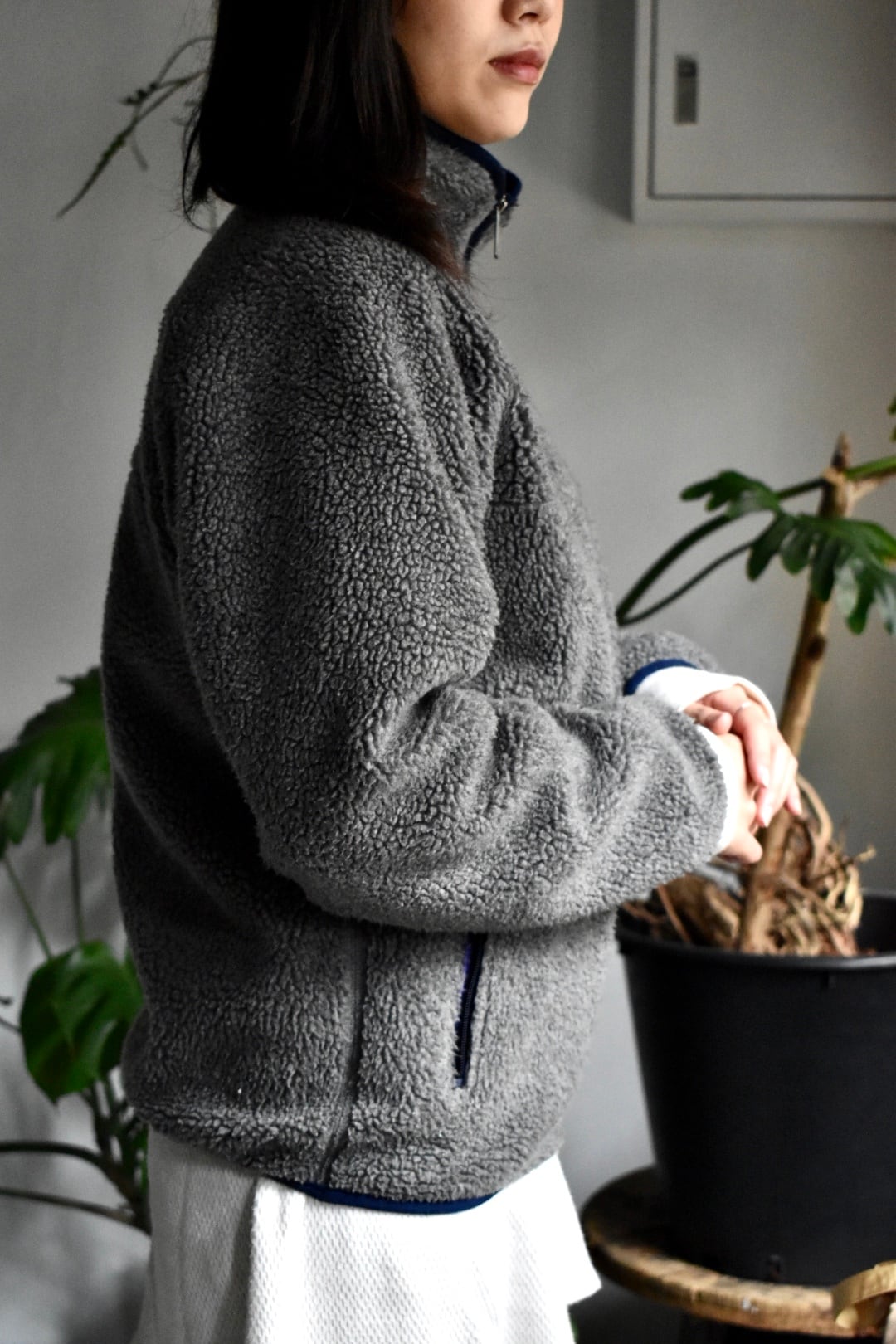 90's “old patagonia“ baby retro cardigan “gray“ size S | KEY 90's “old patagonia“ baby retro cardigan “gray“ size S | KEY