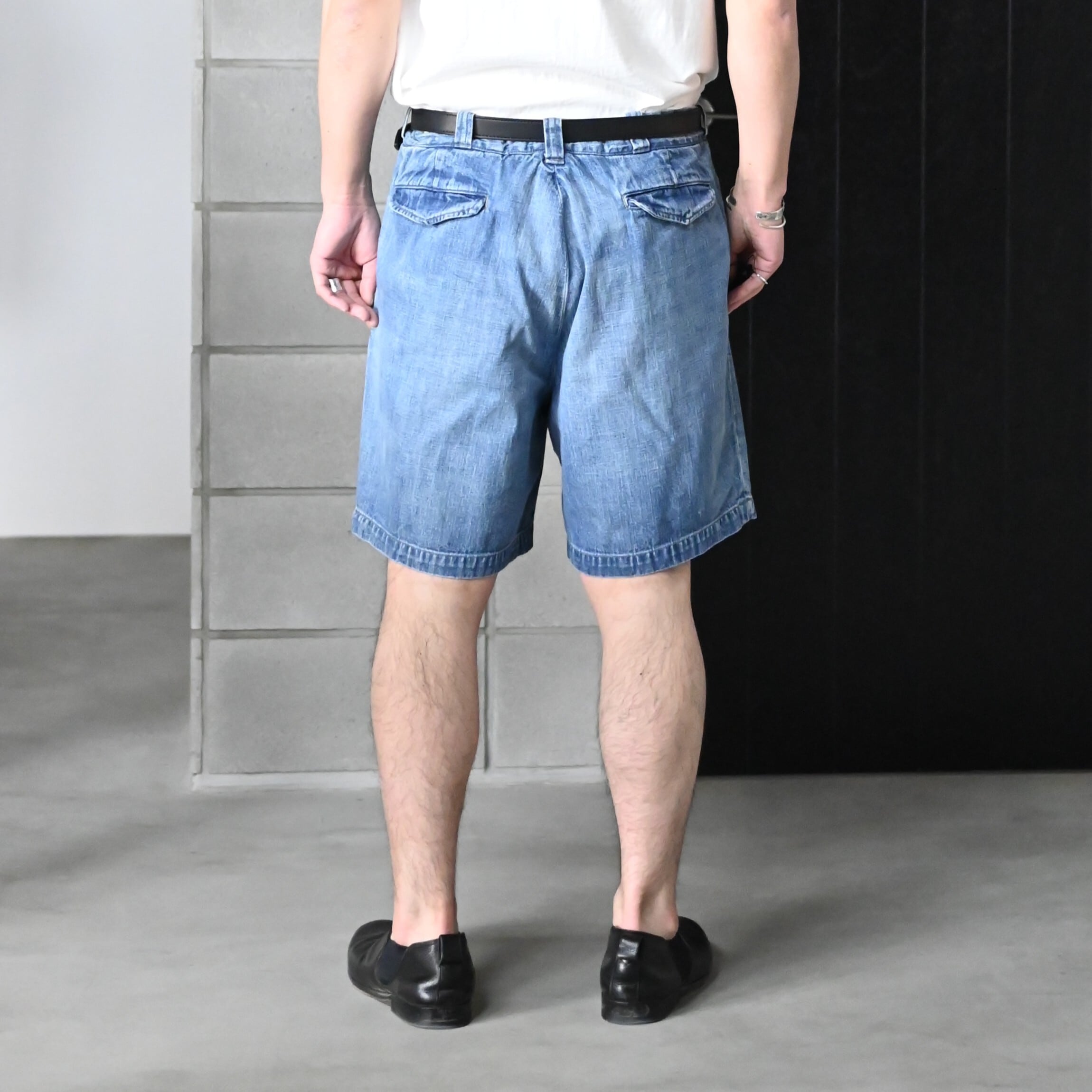 BOWWOW / US ARMY DENIM SHORTS AGED | GANKO