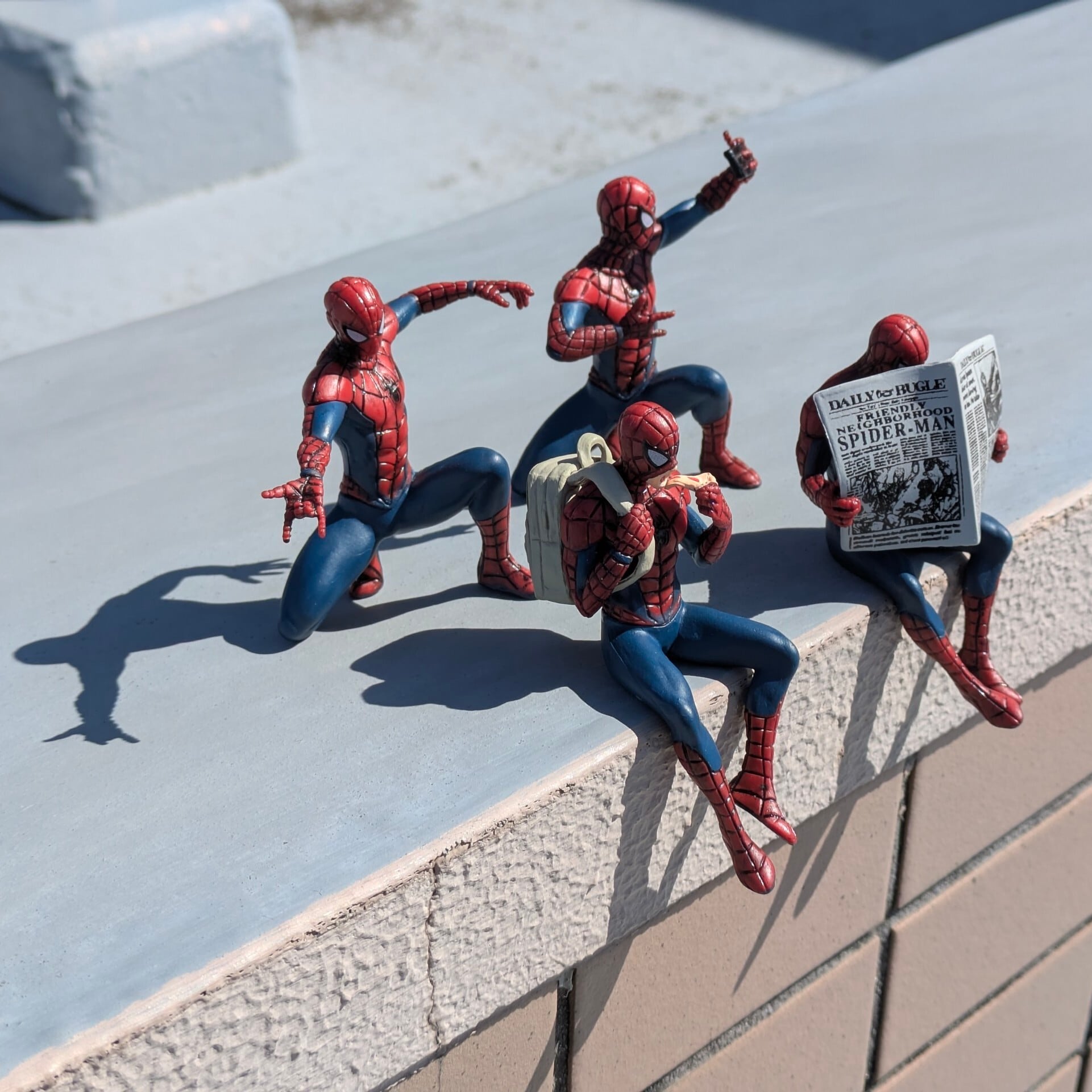 【 Spider-Man ( スパイダーマン ) 】 PVC FIGURE 4P SET〚アメリカン雑貨 アメトイ〛