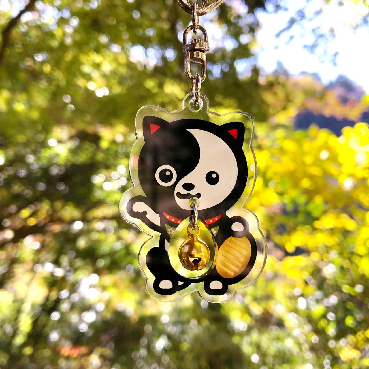 タオ猫みっちー 招福キーホルダー［お金もご縁も！よくばり招き猫