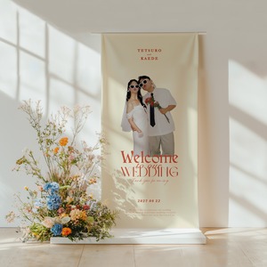 ウェディング タペストリー｜選べるカラー｜結婚式　#07