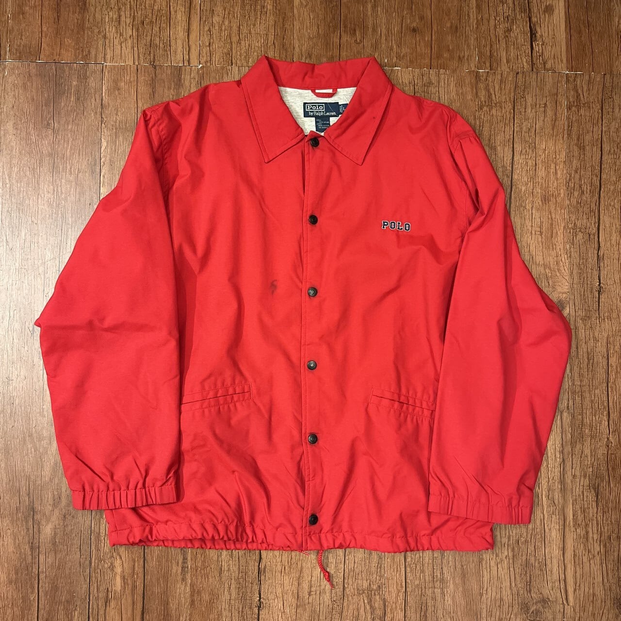 90s ralphlauren コーチジャケット　L/赤　ラルフローレン | 古着屋youth vintage