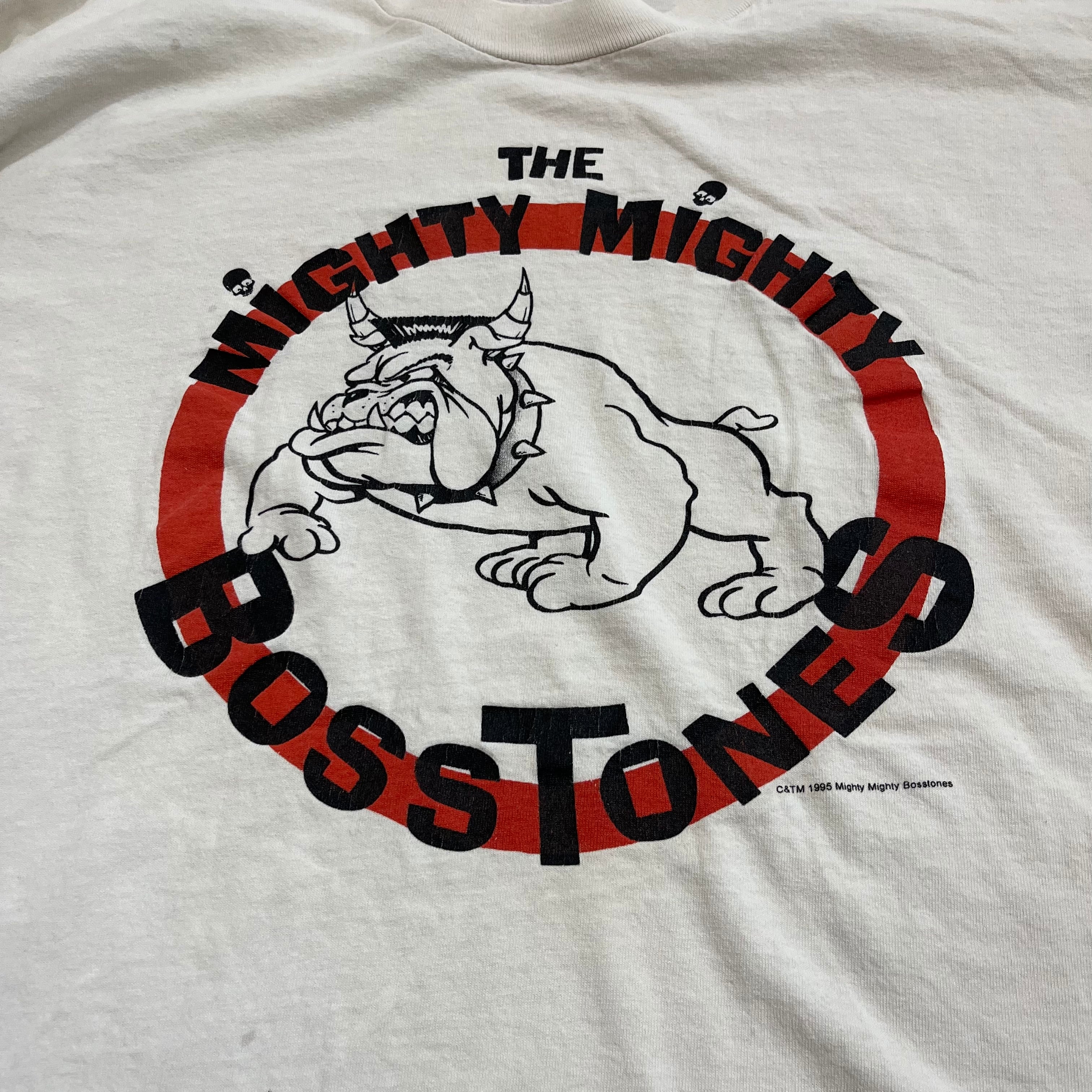 年代 USA製 size : XL The Mighty Mighty Bosstones マルチプリント マイティ・マイティ・ボストーンズ  長袖Tシャツ バンT 両面プリント 白 古着 古着屋 高円寺 ビンテージ AL