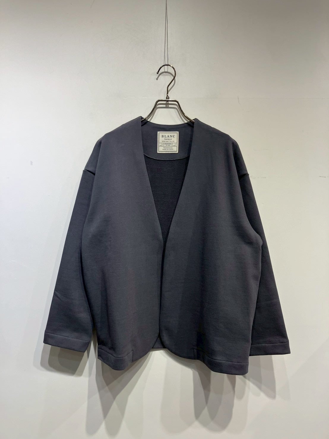 BLANC basque ヴィンテージライク裏毛ジャケット