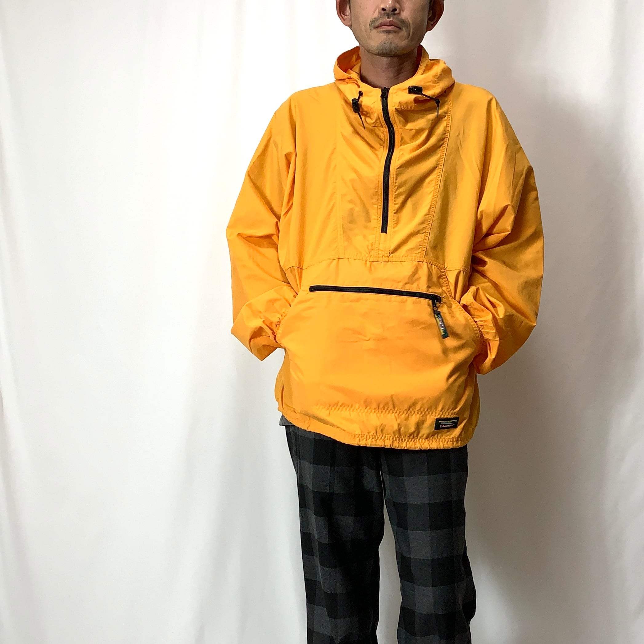 vintage old 80s 90s L.L.Bean Nylon anorak parka ナイロン アノラックパーカー パッカブル メンズ  レディース ビンテージ ヴィンテージ ネイビー size L