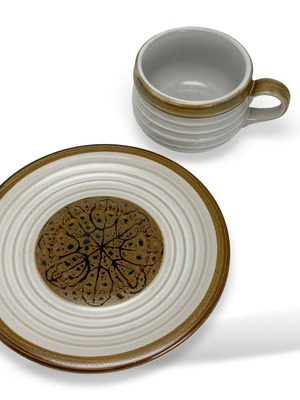 ヴィンテージ雑貨 1960年代 三郷陶器 ストーンウェア カップ＆ソーサー