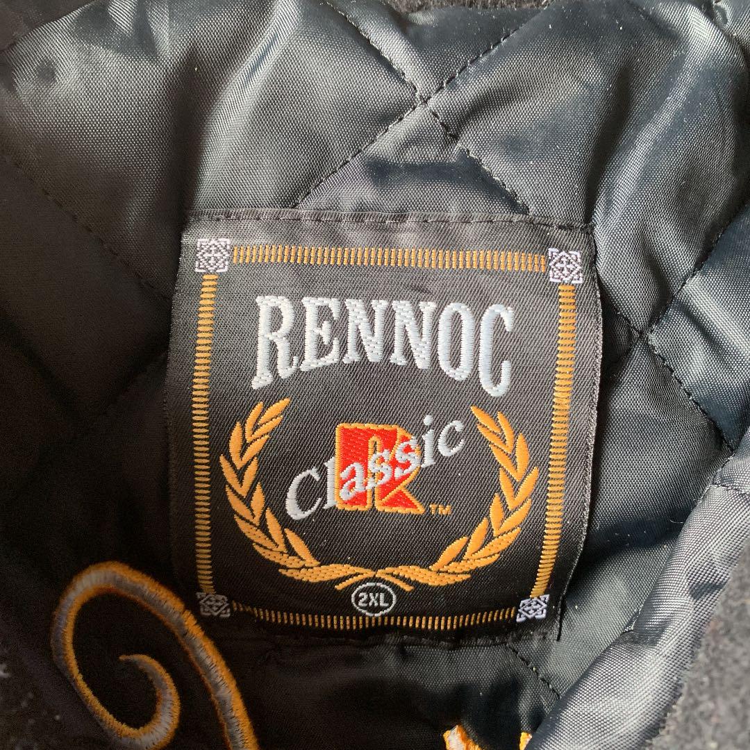 USA製 Rennoc レノック スタジャン 激レア刺繍ロゴ ブラック ライオン