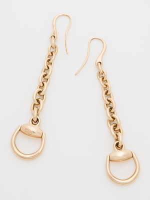 Horsebit Pierced Earrings