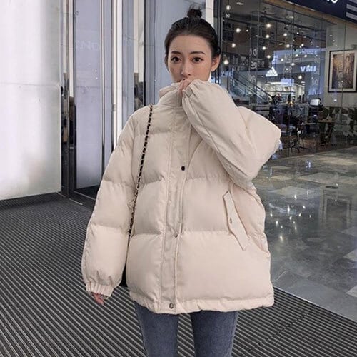 ダウンジャケット 可愛い コート 厚手 綿 韓国風 ゆったりする 学生