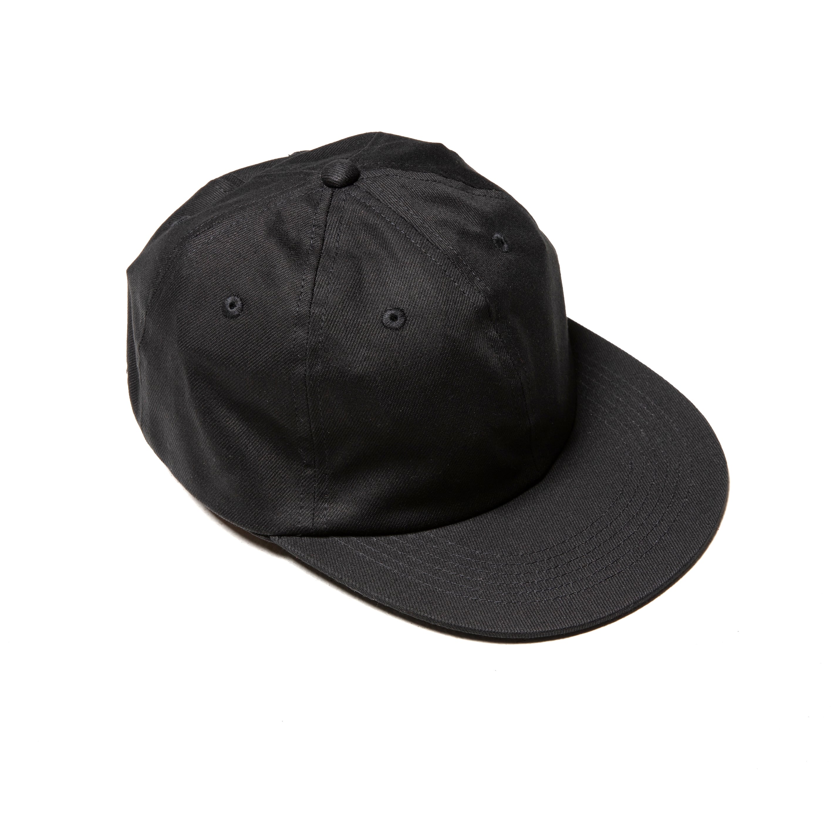 Vintage French Drill 6 Panel Cap (black) | OVY