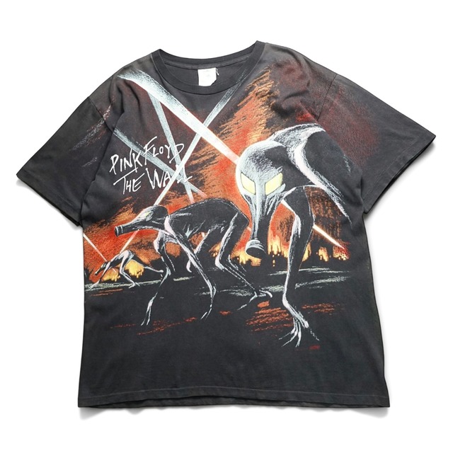 “PINK FLOYD / THE WALL / alien” 1990’s vintage over-printed T-shirt “made in USA”