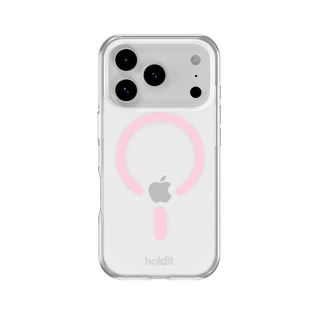 Holdit ブランド iPhone 18 Pro iPhone 17 Pro ケース MagSafe 対応 (パステルピンク) カバー スマホ iPhone18Pro iPhone17Pro MagSafe対応 耐衝撃 クリアケース マグネット 搭載 透明 ピンク