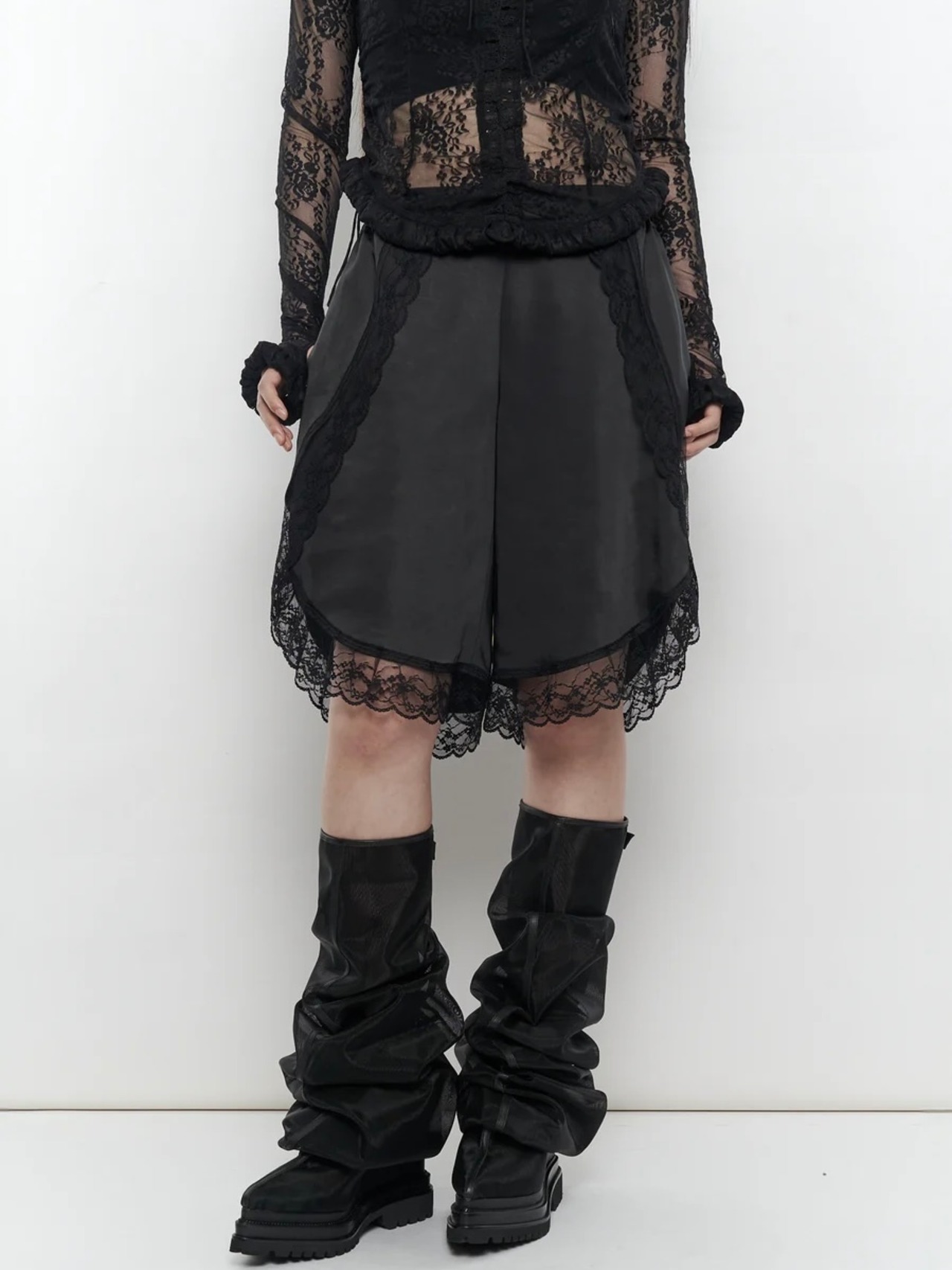 【26SS】POOLDE プールデ / レースハーフパンツ / BOYFRIEND'S LINGERIE - 1