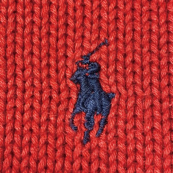 POLO SPORT(ラルフローレン ポロスポーツ)」Vネック 赤 90s ポニー刺繍