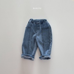 即納/BONITO/Incised denim pants