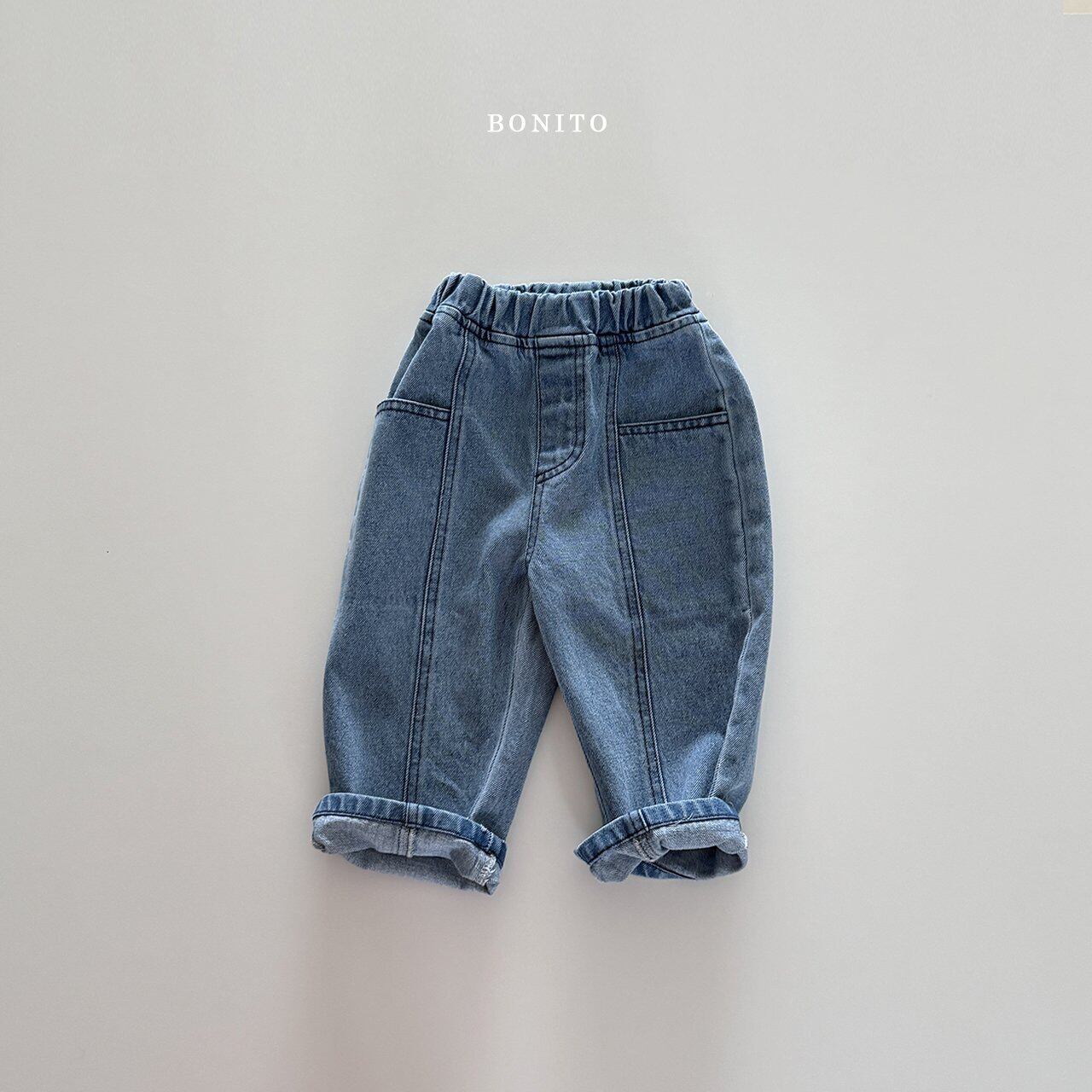 即納/BONITO/Incised denim pants