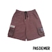 【PAS DE MER/パドゥメ】CATERPILLAR SHORTS ショートパンツ / WINE / SS26-14029