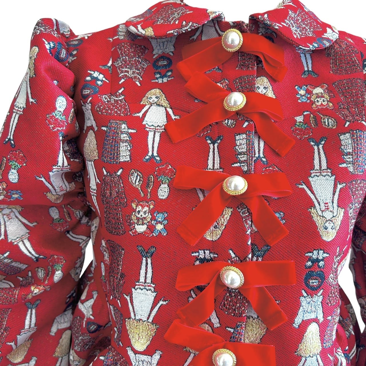 ジャガードジャケット　RED