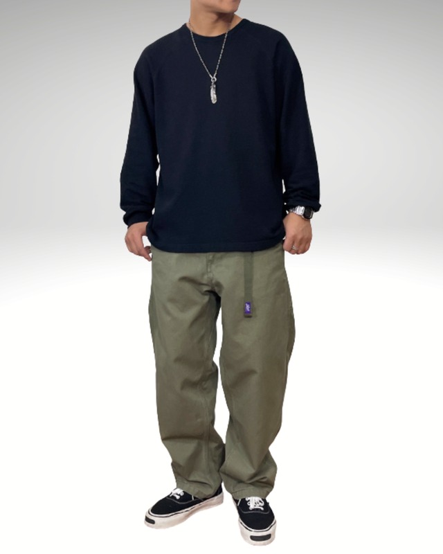 Waist Band Wide Pants 　x00767