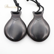 フラメンコ パリージョ カスタネット ブラック系 CASTANUELAS DEL SUR フィブラ ベテアダ ドブレ カーハ 楽器 小物 ペア 両手 模様 ケース セット 黒 赤 白 練習 ステージ イベント 艶 光沢 パフォーマンス レッド系 ホワイト系
