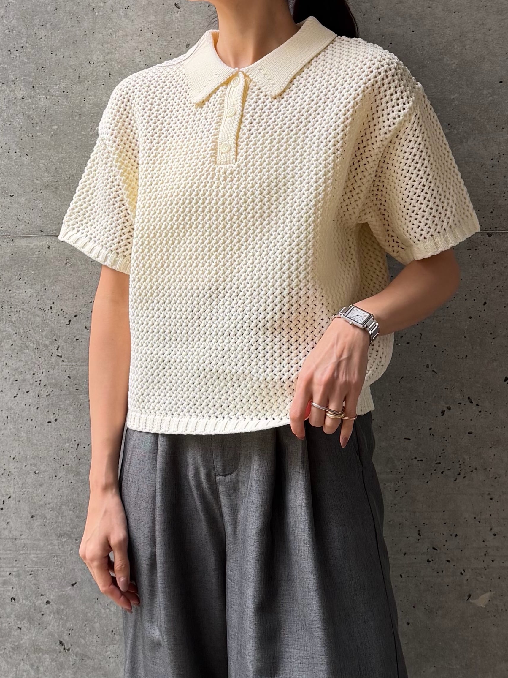 MESH POLO KNIT（ﾒｯｼｭﾎﾟﾛﾆｯﾄ）【2276200】 | CIEL'AIR