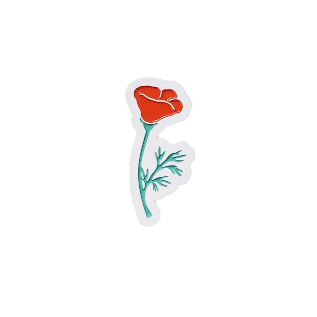 Free & Easy | Poppy Enamel Pin