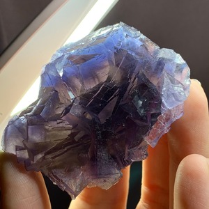 透明感あり✩美しい色合いフローライト原石クラスター