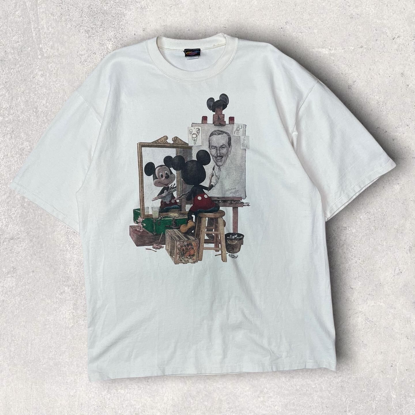 Disney Norman Rockwell mickey ディズニー Tシャツ