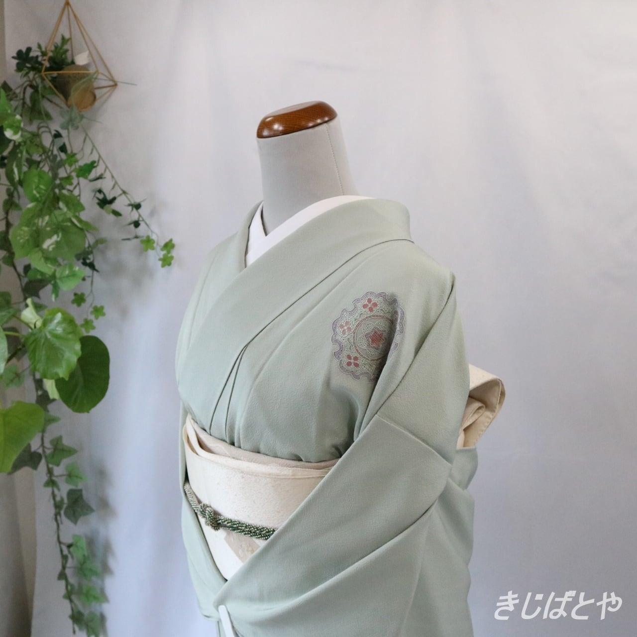 セールスプロモーション IS545 色無地 付け下げ 刺繍 共八掛 ちりめん 