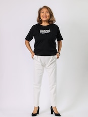 パール風ロゴリボンTシャツ(BEATRICE)