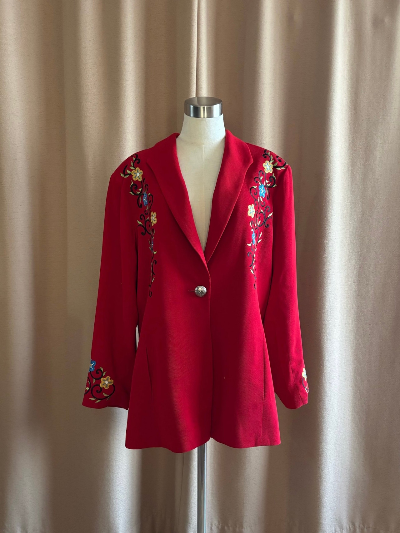 STUDIO WEST floral embroidery jacket-4489-1