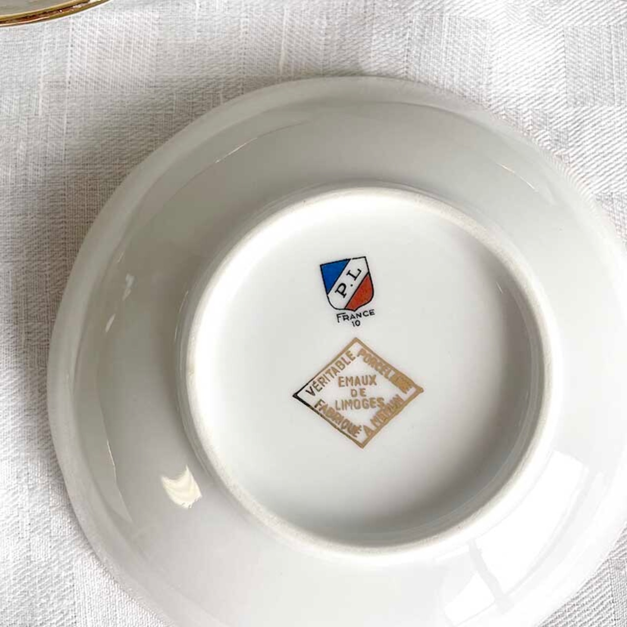 小皿　リモージュ　デザートプレート　ケーキ皿　フルーツ金彩  ベリーもも　12twcz2-4